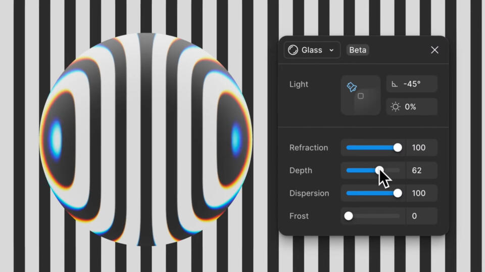 Liquid Glass effect in Figma.