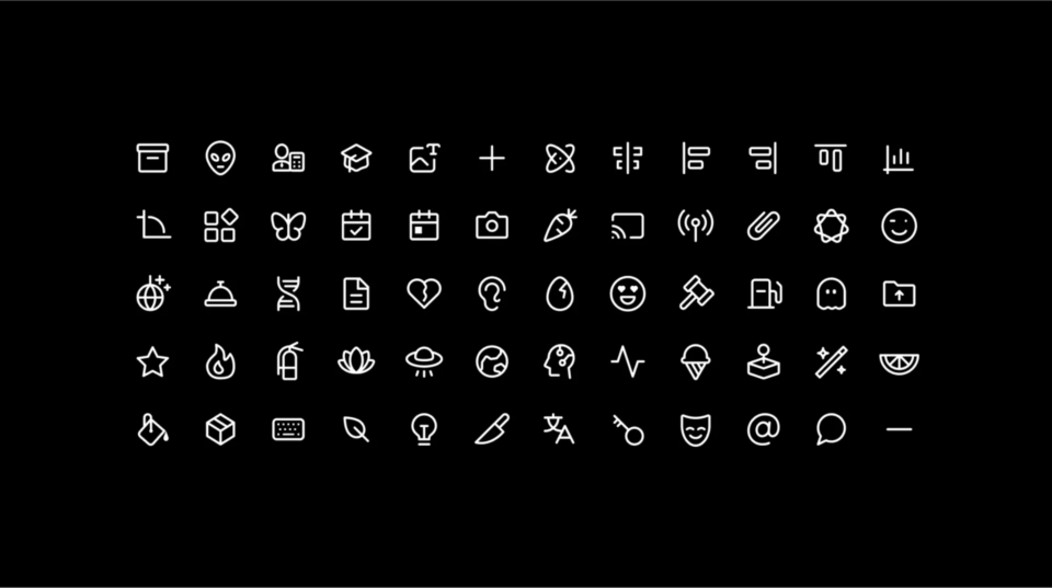 Examples of Obra Icons.