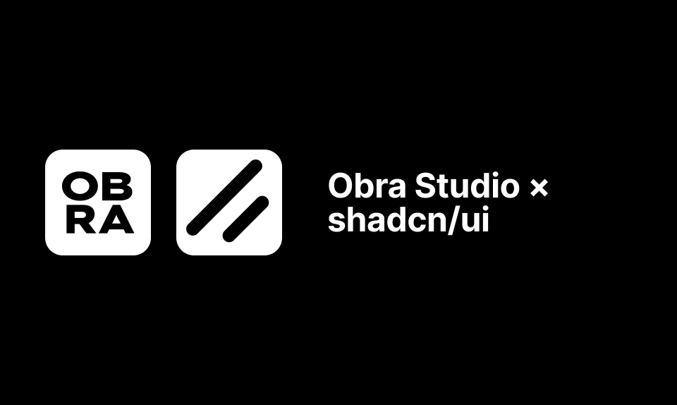 Obra Studio × shadcn/ui